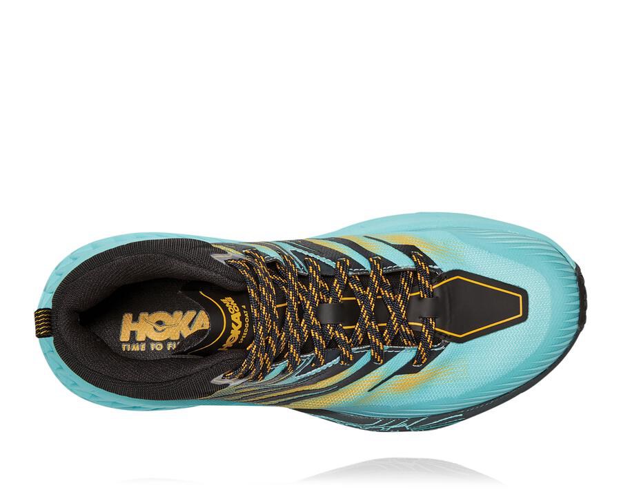 Hoka Australia One One Speedgoat Mid GORE-TEX 2 - Womens Trail Shoes Blue - GAMCN-7036